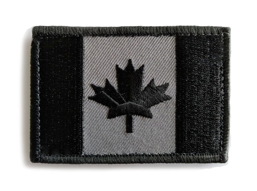 Canadian Flag Morale Patch - Velcro-Backed Embroidery