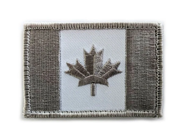 Canadian Flag Morale Patch - Velcro-Backed Embroidery
