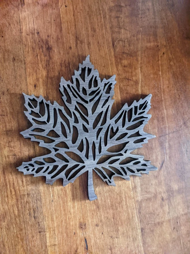 Handmade Maple Leaf Coaster Set of 4 or 6