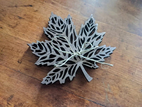 Handmade Maple Leaf Coaster Set of 4 or 6