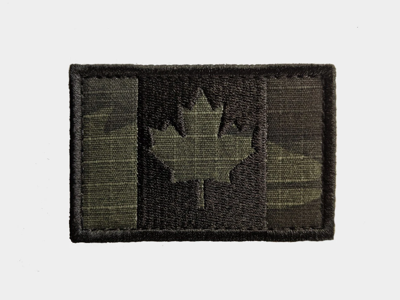 Canadian Flag Morale Patch - Velcro-Backed Embroidery