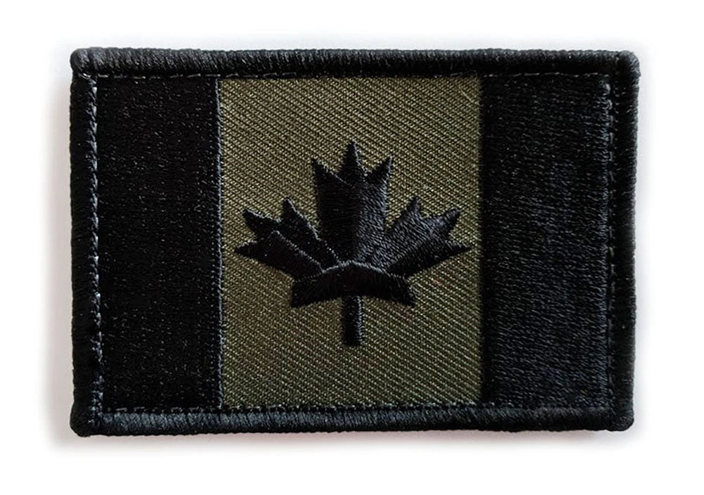 Canadian Flag Morale Patch - Velcro-Backed Embroidery