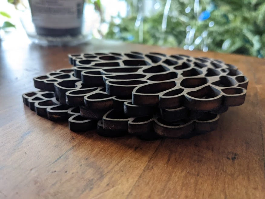 Handmade Pinecone Coaster Set of 4 or 6